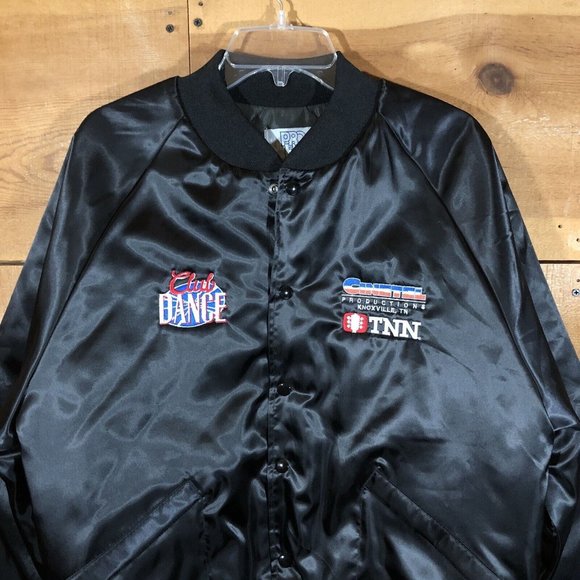 NEW Club Dance King Louie PRO FIT Union Tag Bomber Jacket Mens Size L TNN Snap - Picture 3 of 12